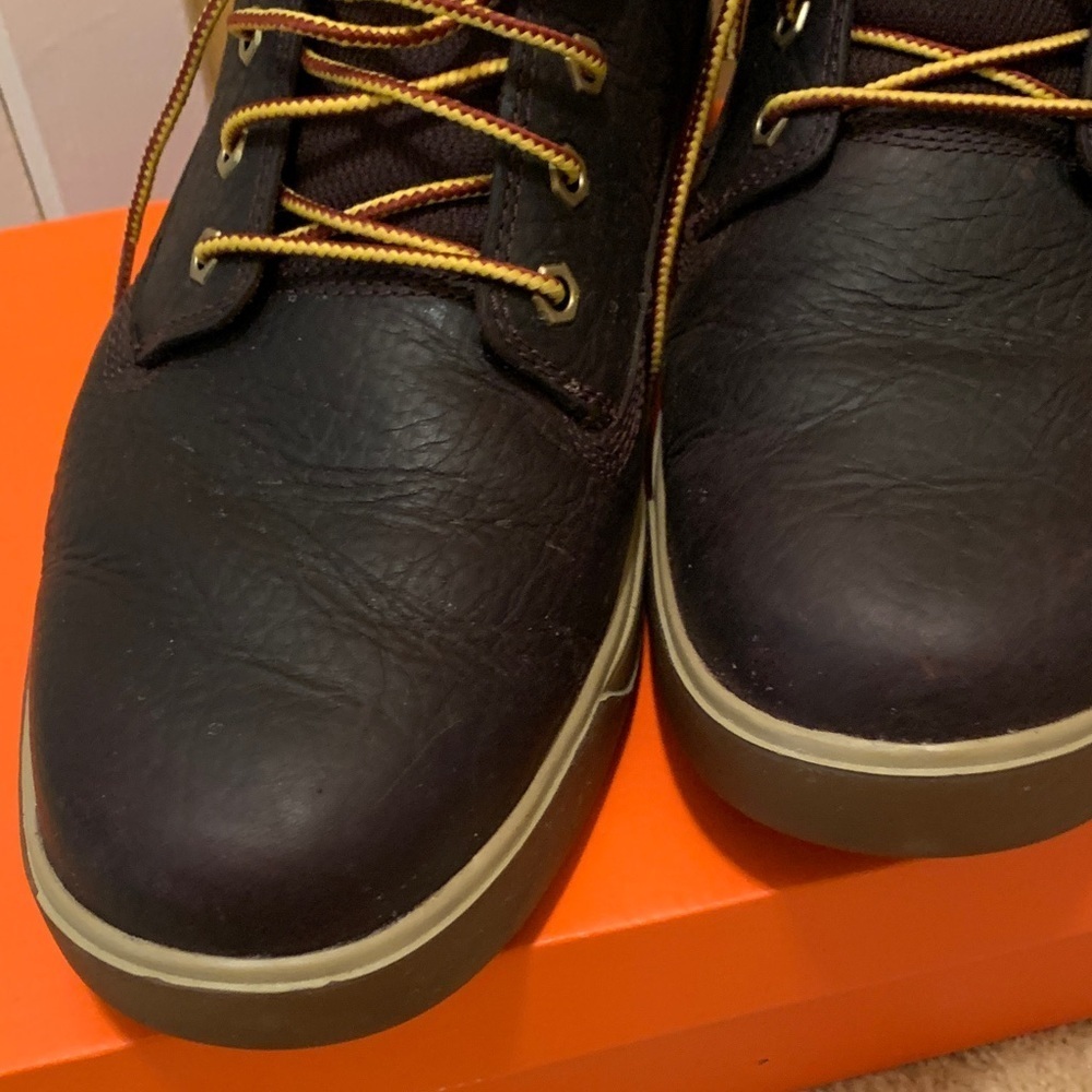 Timberland Men's Dark Brown Leather Sneakers - Picture 3 of 9